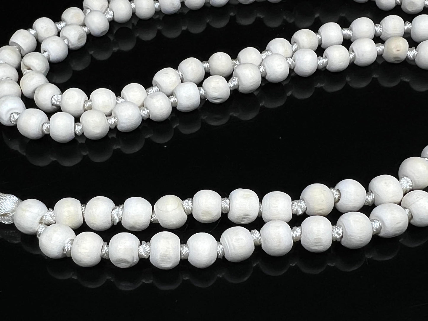 Hand-Knotted Tulsi Mala Beads Necklace – Natural & Ethically Sourced - 8mm 108 Beads – 7 Chakra Colors – Chakra Balancing & All Zodiac Birthstones – Spiritual Jewelry