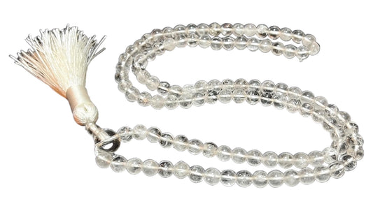 Awaken Your Kundalini Crystals Mala Beads Necklace Reiki Healing Stones Blessed & Energized Handmade 108 Buddhist Prayer Beads - Comes w/Velvet Pouch