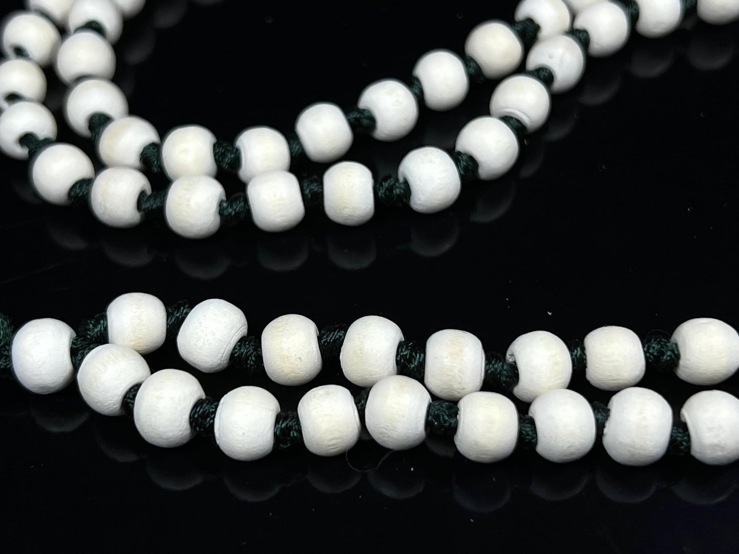 Hand-Knotted Tulsi Mala Beads Necklace – Natural & Ethically Sourced - 8mm 108 Beads – 7 Chakra Colors – Chakra Balancing & All Zodiac Birthstones – Spiritual Jewelry