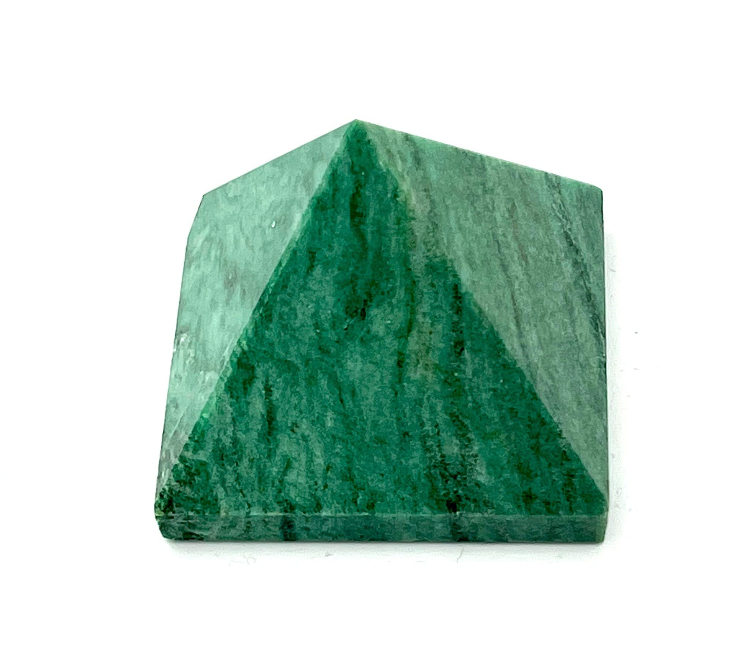 Green Jade Crystal Pyramid | 2-Inch Stone of Harmony | TATTVA Collection