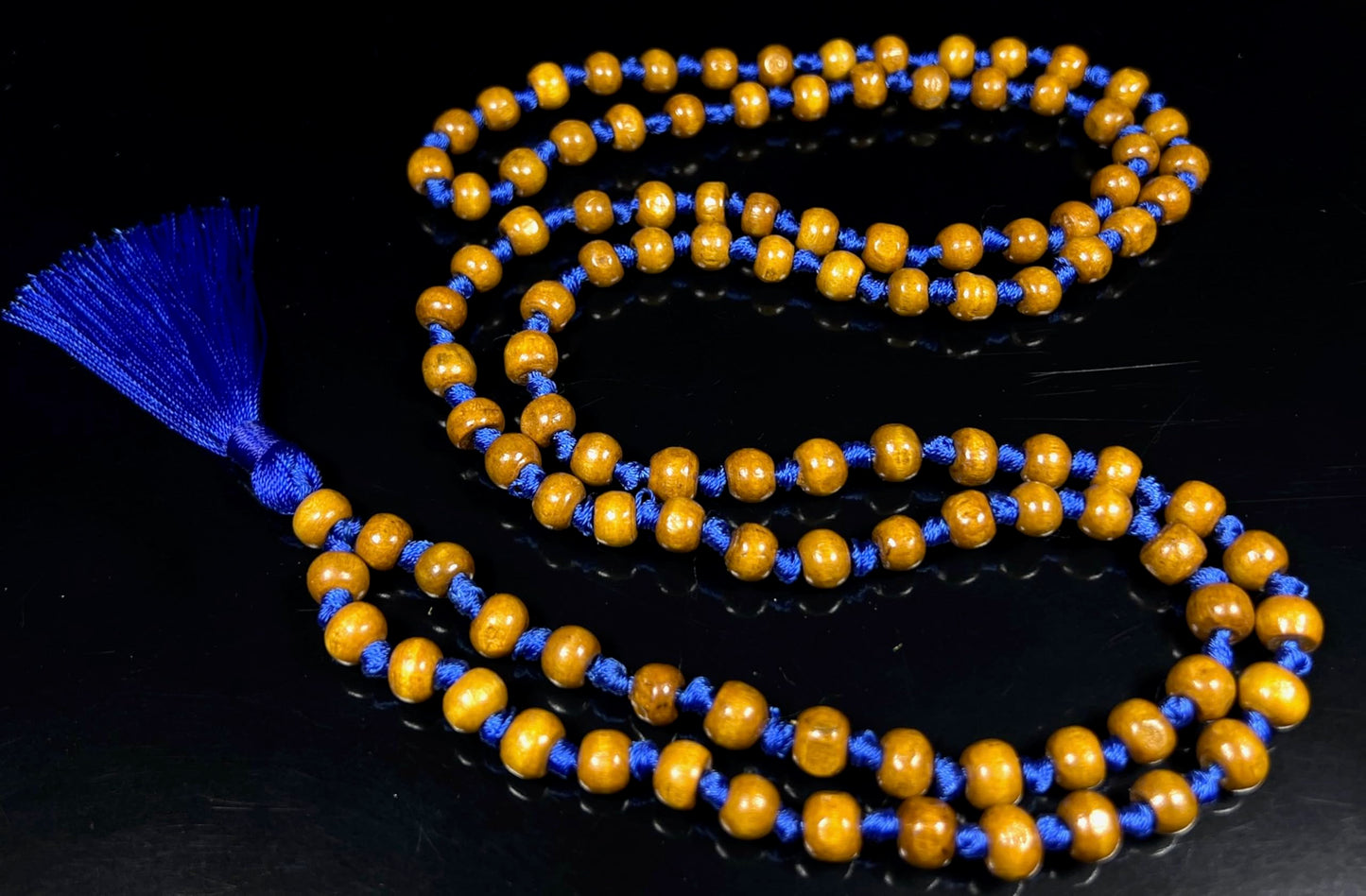 Hand-Knotted Tulsi Mala Beads Necklace – 8mm 108 Buddhist Prayer Beads – Multicolor Options – Chakra Balancing & Zodiac Birthstones – Meditation Jewelry