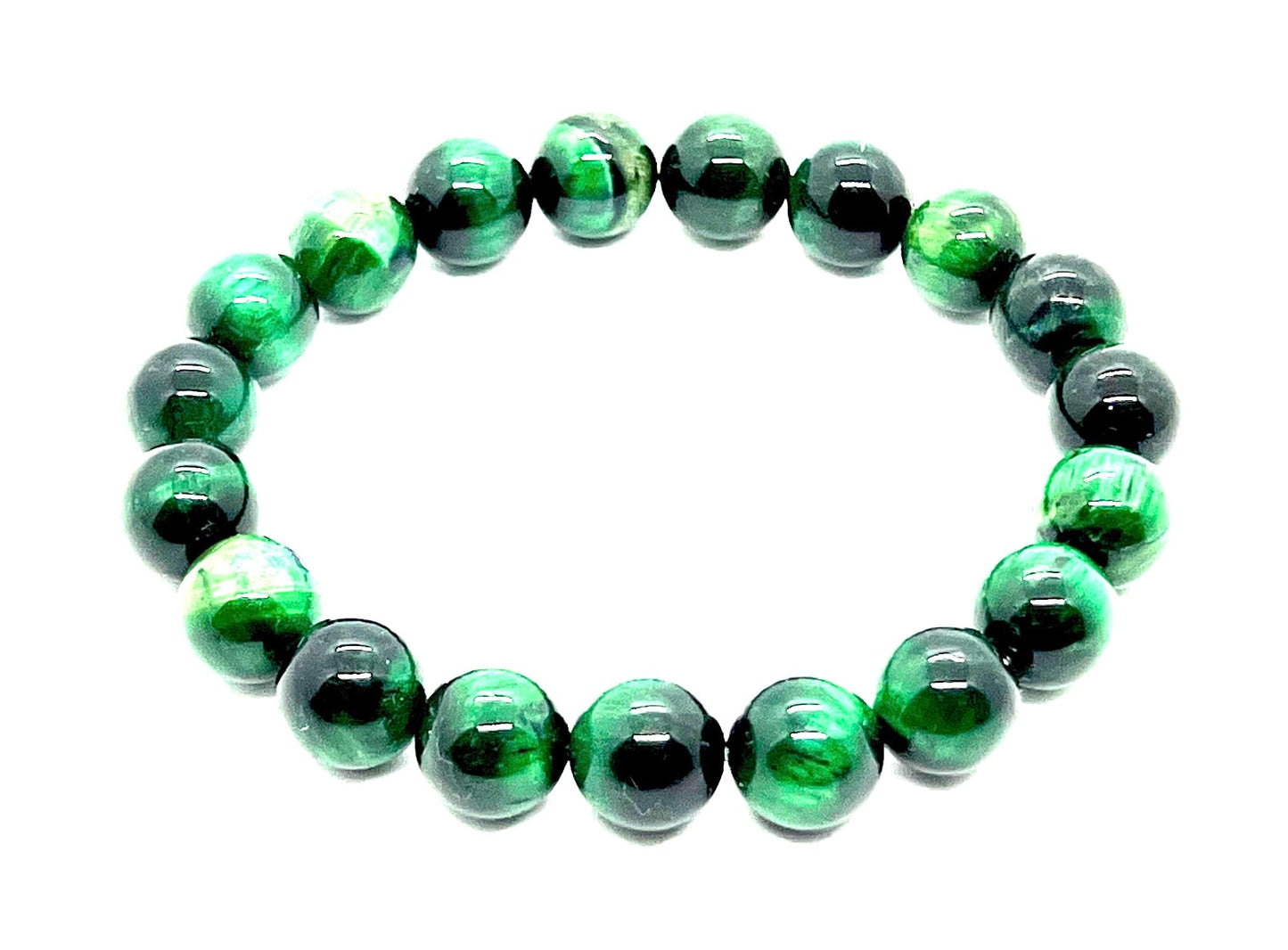 Tiger's Eye Stretch Bracelet – 8mm Beads – Multicolor Options – Solar Plexus Chakra & Zodiac Birthstones – Wrist Sizes 6-9 Inches