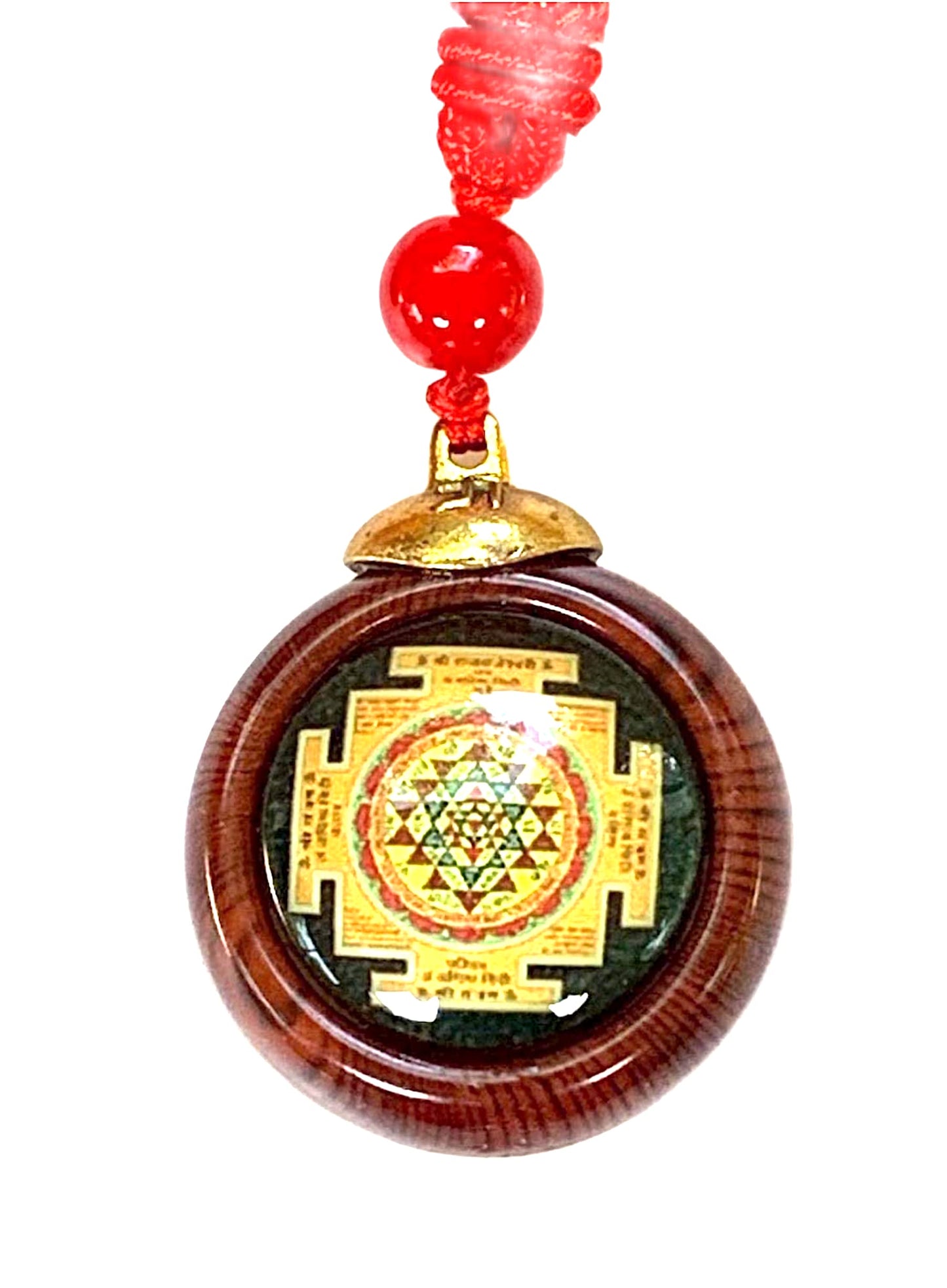 Saraswati Yantra with Sri Yantra - Dual Yantra Amulet for Education, Prosperity & Abundance