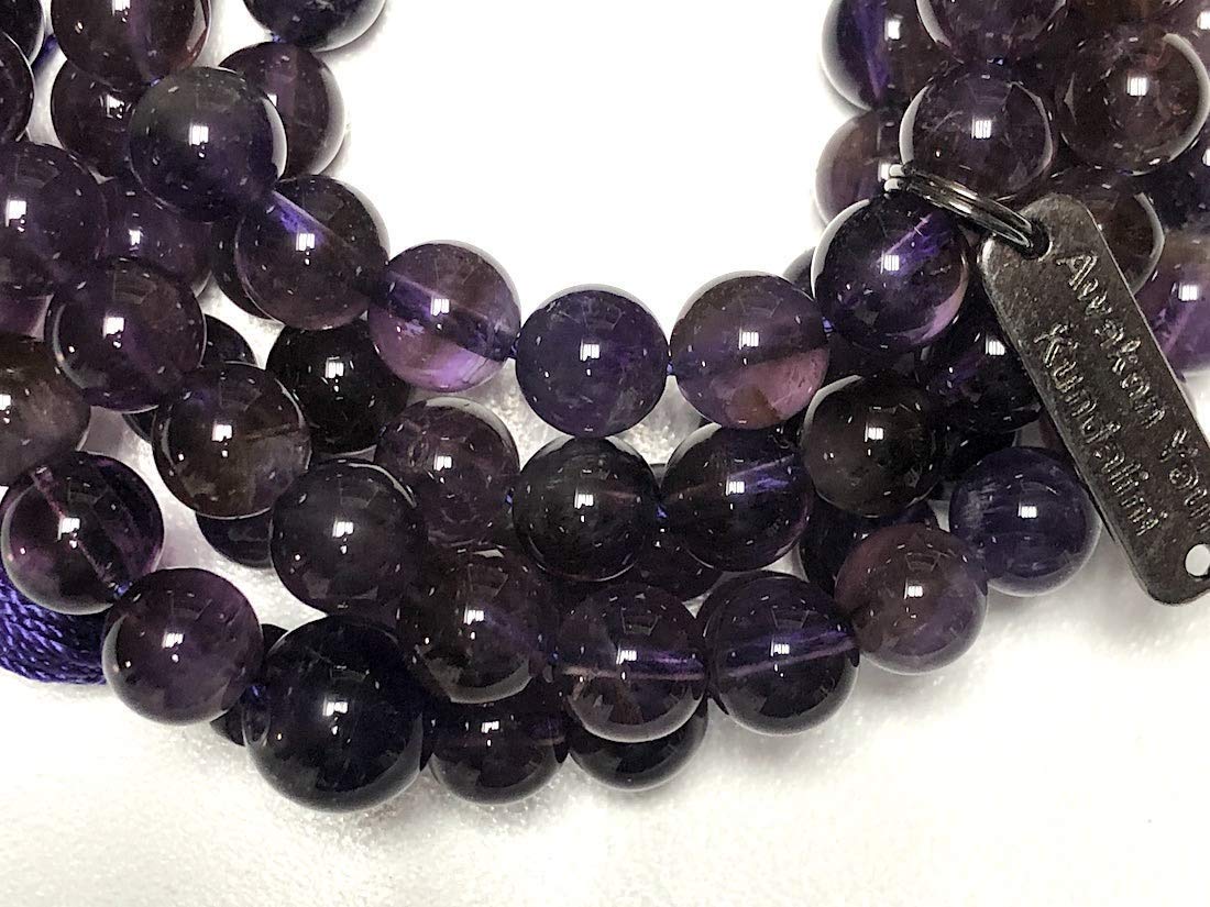 Amethyst Mala Necklace | 6mm 108 Beads | Crown Chakra | SOMA Collection