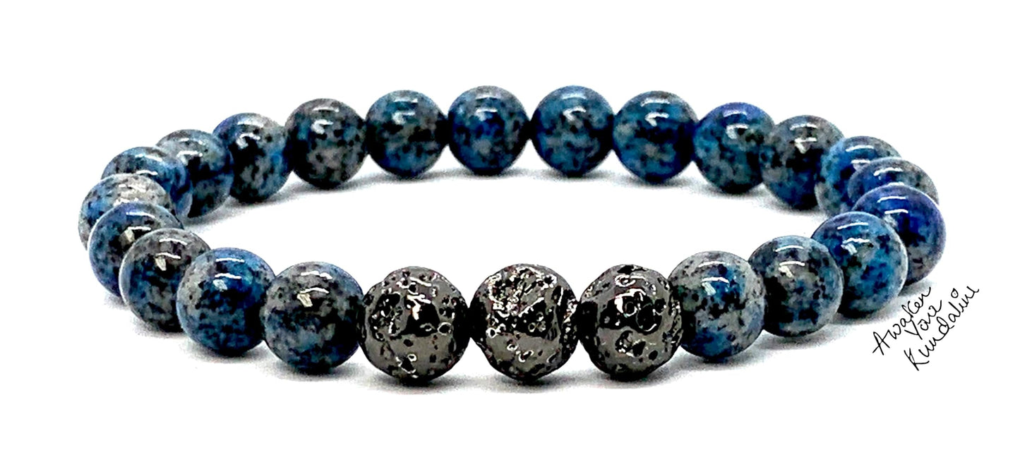K2 Jasper Stretch Bracelet - Wrist Sizes 6-9 Inches - 2 Styles - Birthstone for Pisces and Sagittarius