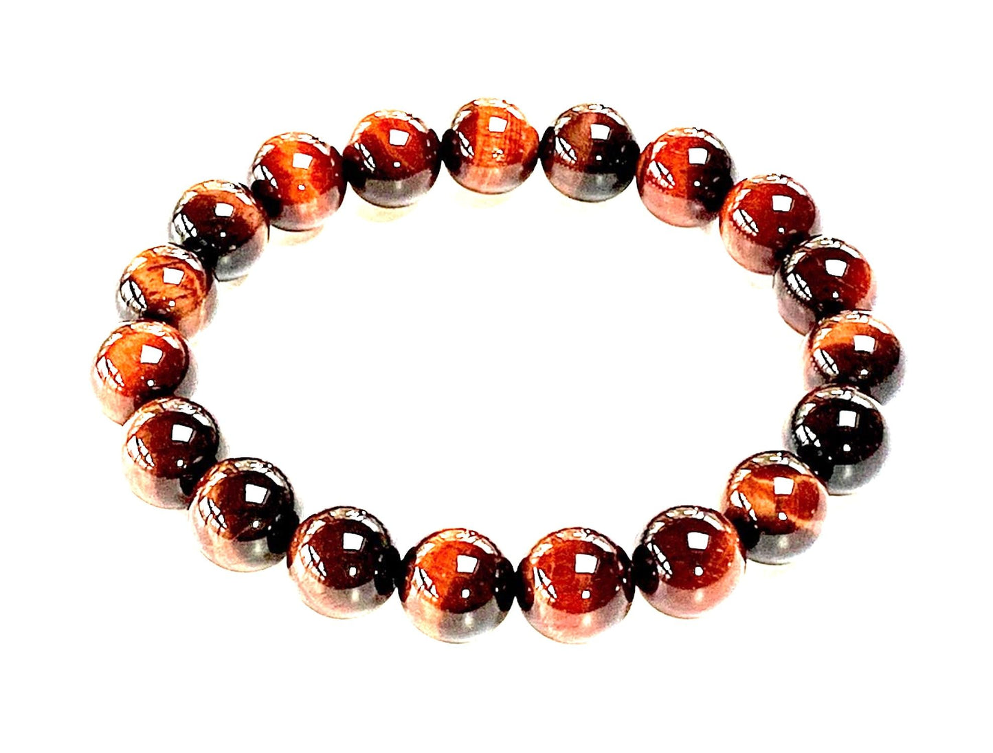 Tiger's Eye Stretch Bracelet – 8mm Beads – Multicolor Options – Solar Plexus Chakra & Zodiac Birthstones – Wrist Sizes 6-9 Inches