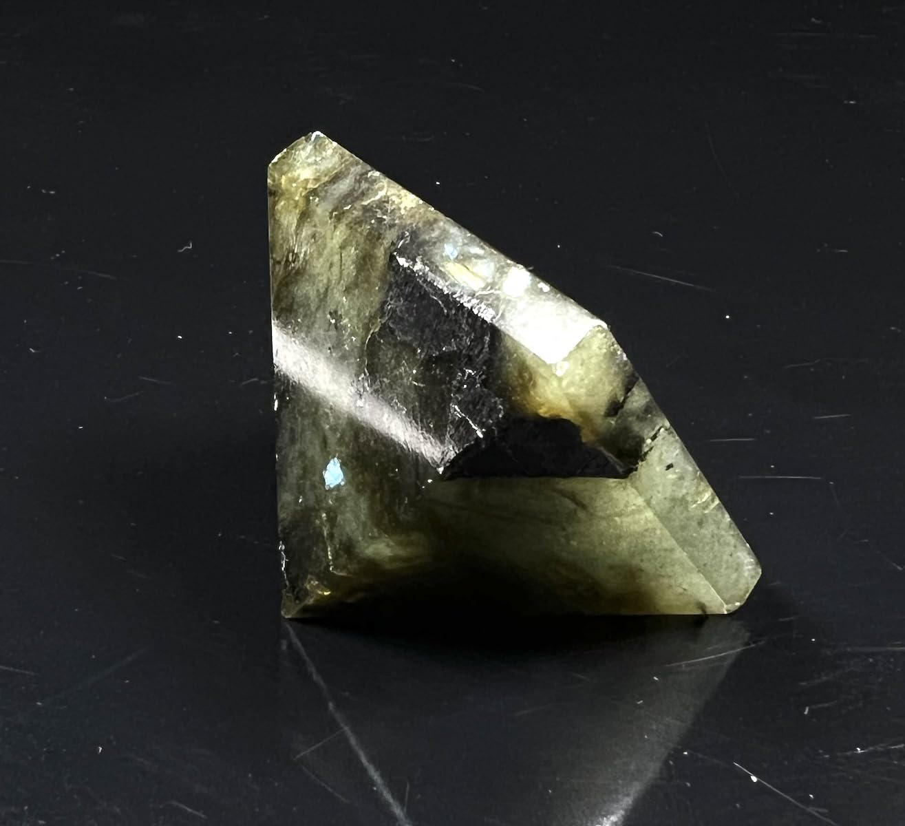 Labradorite Crystal Pyramid | 2-Inch Intuition Stone | TATTVA Collection