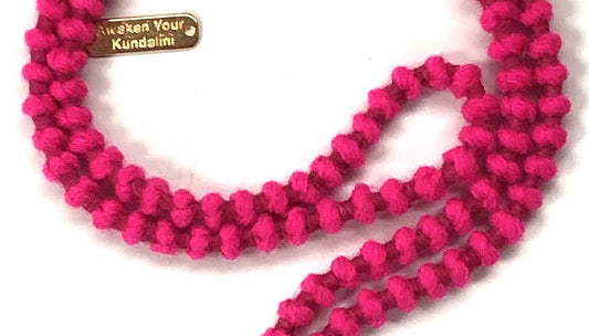 Buddhist Wool Mala Beads Necklace, Chakra Meditation Mala, Eco Friendly Light Mantra chanting Beaded Necklace, Soft Light Manageable