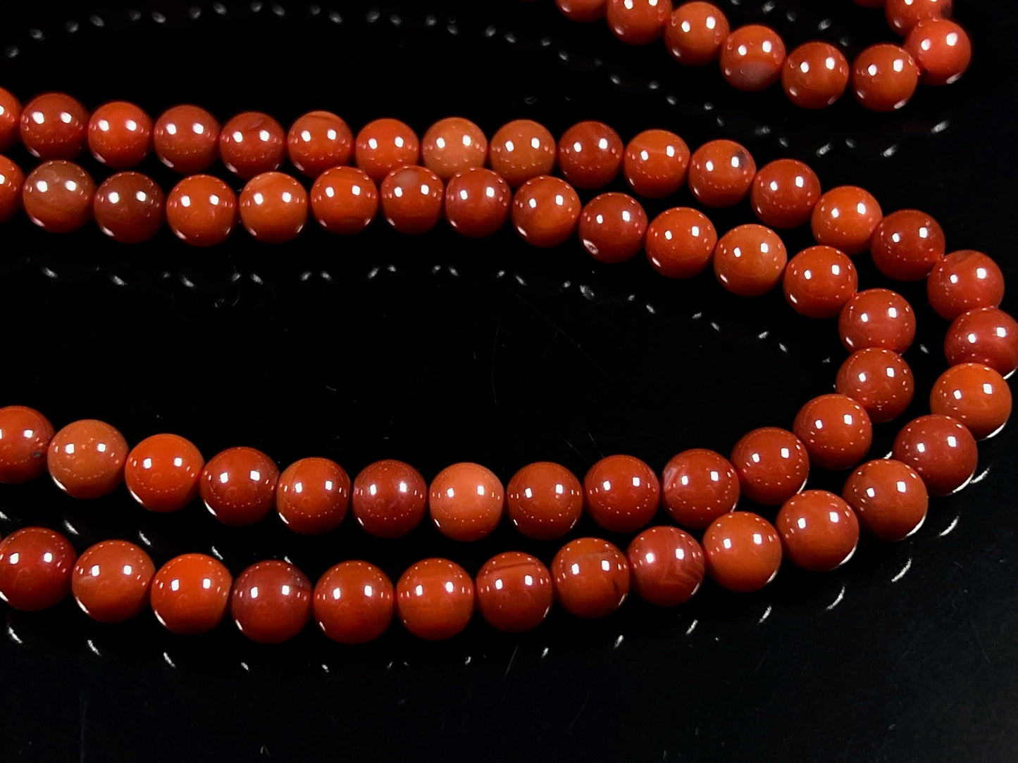 Red Carnelian Mala Necklace – Passion, Vitality & Emotional Courage | Sacral Chakra | VESTA Collection