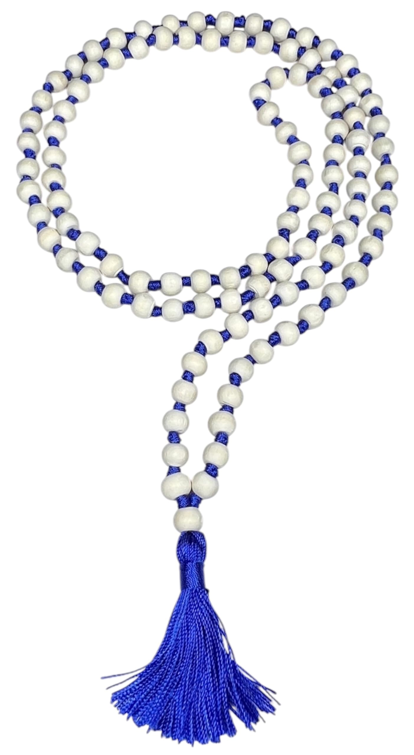 Hand-Knotted Tulsi Mala Beads Necklace – Natural & Ethically Sourced - 8mm 108 Beads – 7 Chakra Colors – Chakra Balancing & All Zodiac Birthstones – Spiritual Jewelry