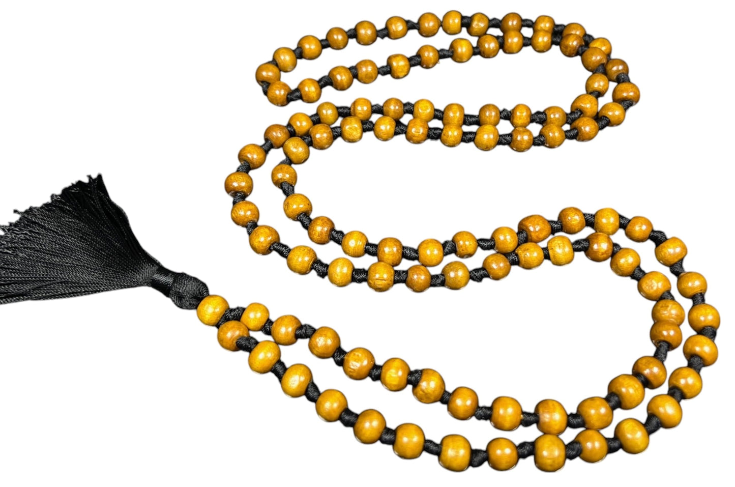 Hand-Knotted Tulsi Mala Beads Necklace – 8mm 108 Buddhist Prayer Beads – Multicolor Options – Chakra Balancing & Zodiac Birthstones – Meditation Jewelry
