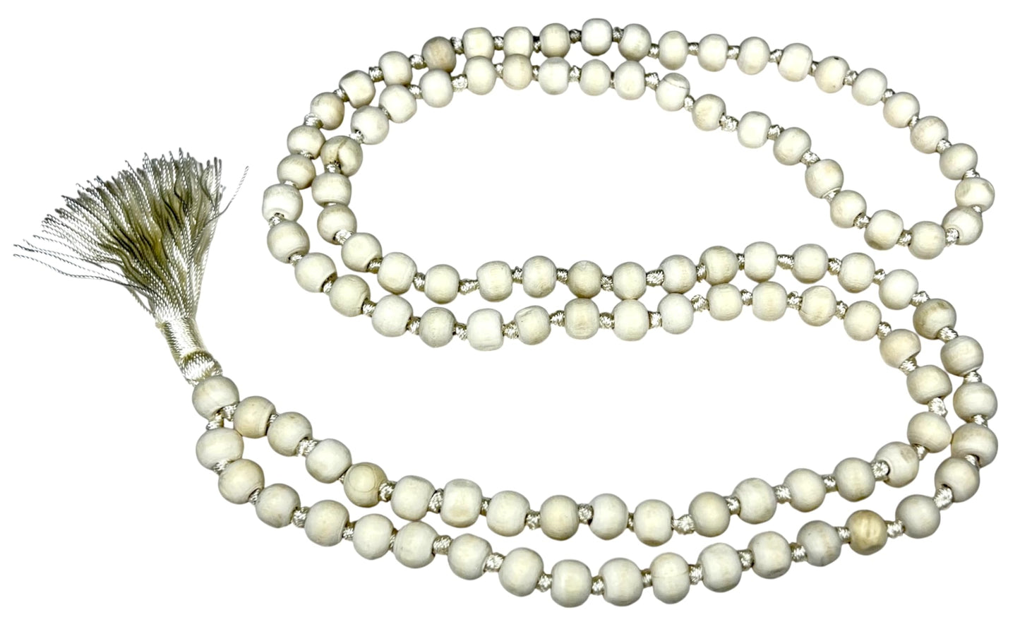 Hand-Knotted Tulsi Mala Beads Necklace – Natural & Ethically Sourced - 8mm 108 Beads – 7 Chakra Colors – Chakra Balancing & All Zodiac Birthstones – Spiritual Jewelry