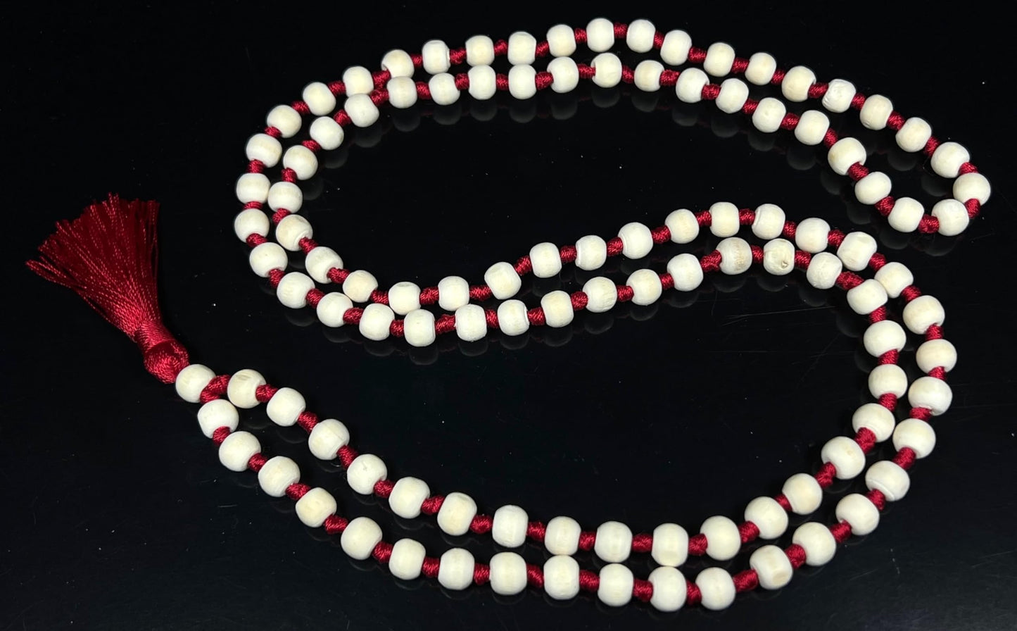 Hand-Knotted Tulsi Mala Beads Necklace – Natural & Ethically Sourced - 8mm 108 Beads – 7 Chakra Colors – Chakra Balancing & All Zodiac Birthstones – Spiritual Jewelry