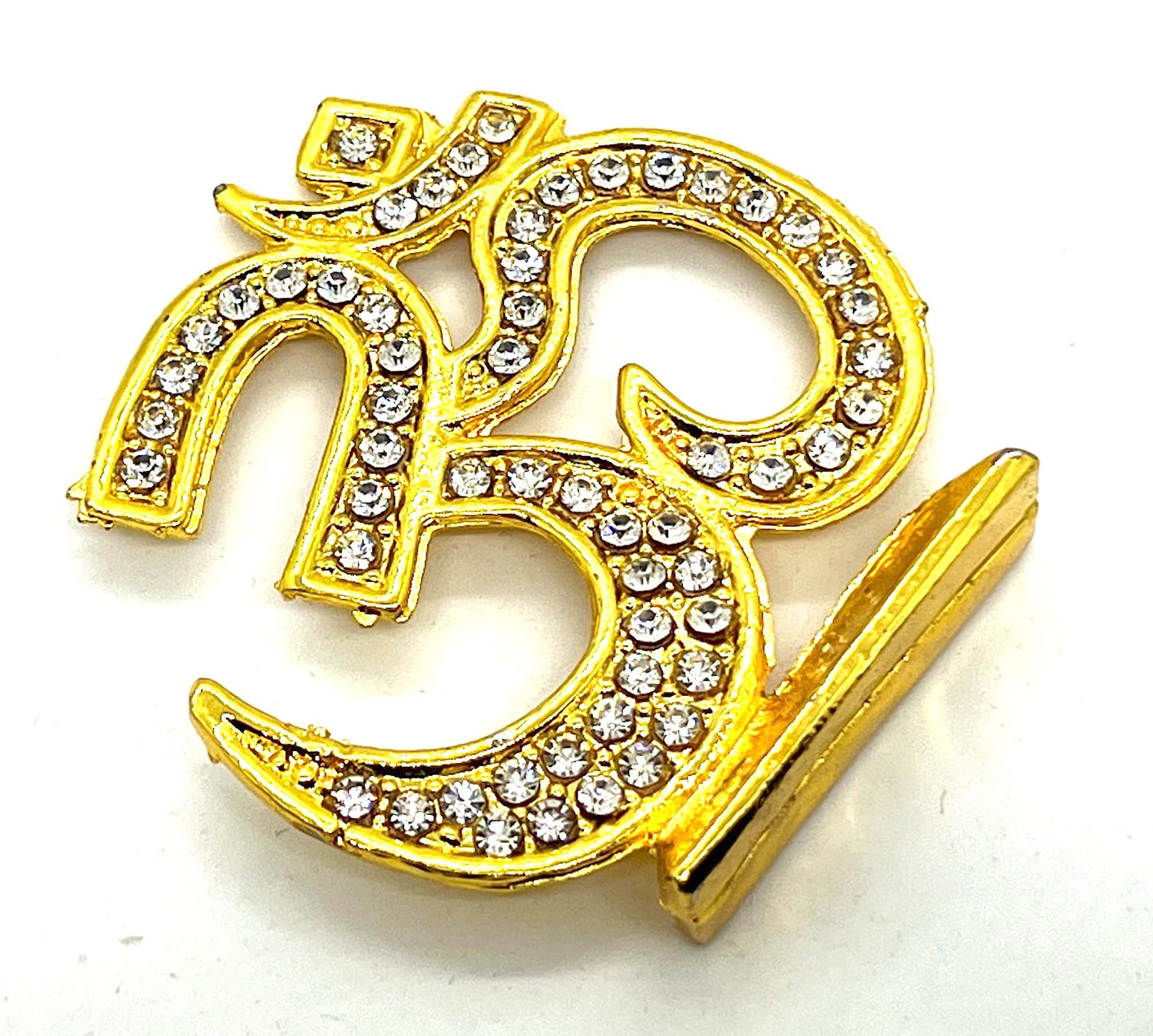 Auspicious Om Aum Sign - For Peace, Harmony, Tranquility - Positive Energy Generator - Repels Negative Energy, Fear, Bad Omen - Approx Size 2.25 Inches