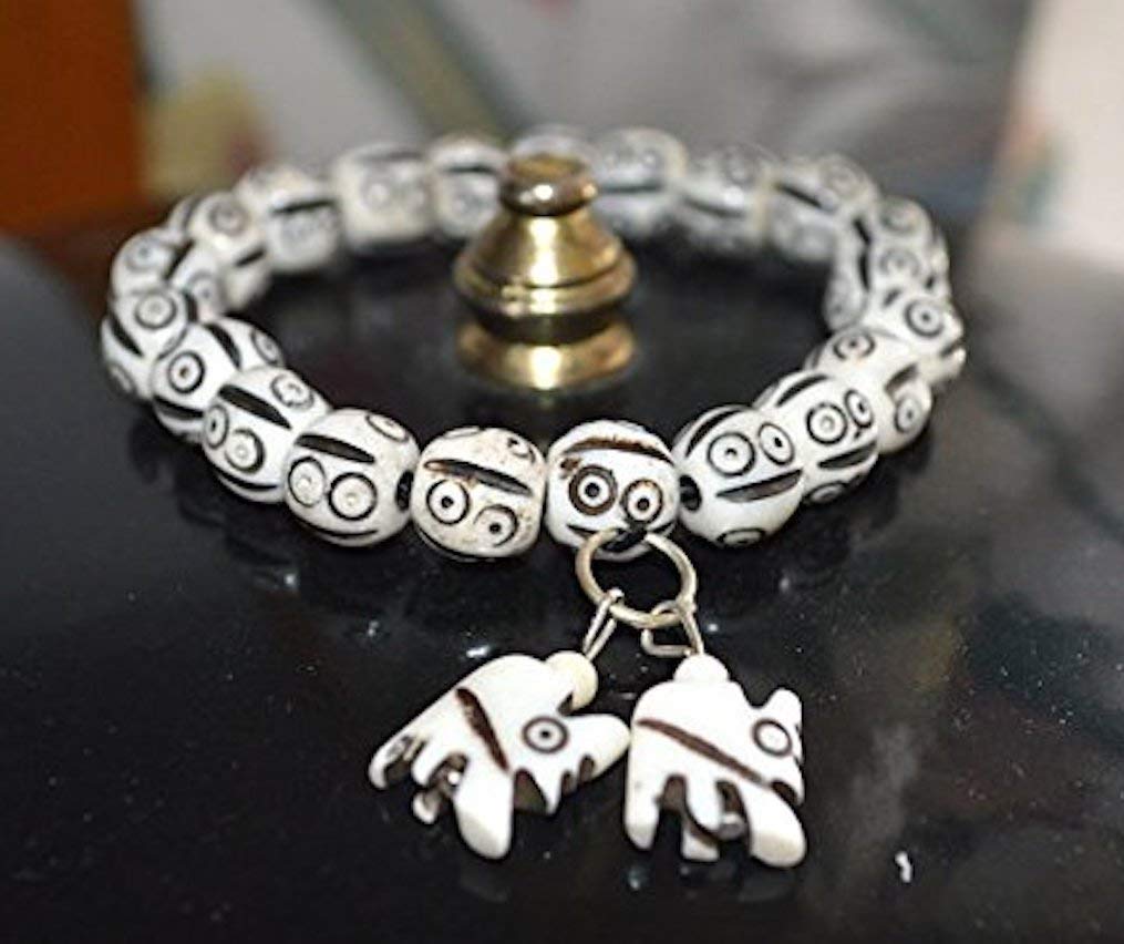 AWAKEN YOUR KUNDALINI Tibetan Yak Bone Yakbone Om Healing Bracelet (7"-8" Wrist, 10mm Beads) - Embrace Harmony & Inner Peace