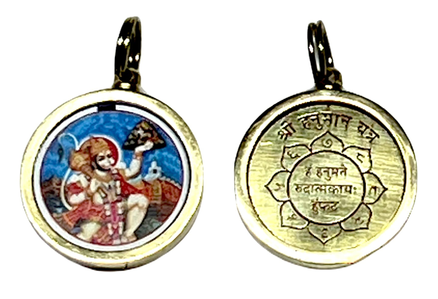 Hanuman Yantra Kavach Locket - Protection, Overcoming Fear, Strength and Courage, Vitality, Resilience and Inner Power - Root Chakra Association