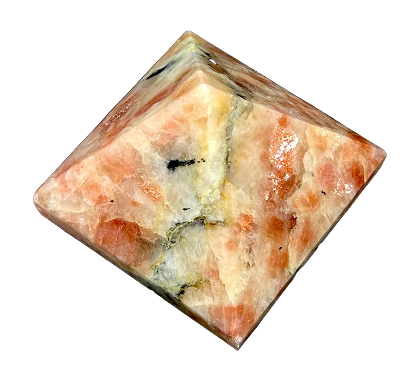 Sunstone Crystal Pyramid | 2-Inch Stone of Radiance | TATTVA Collection
