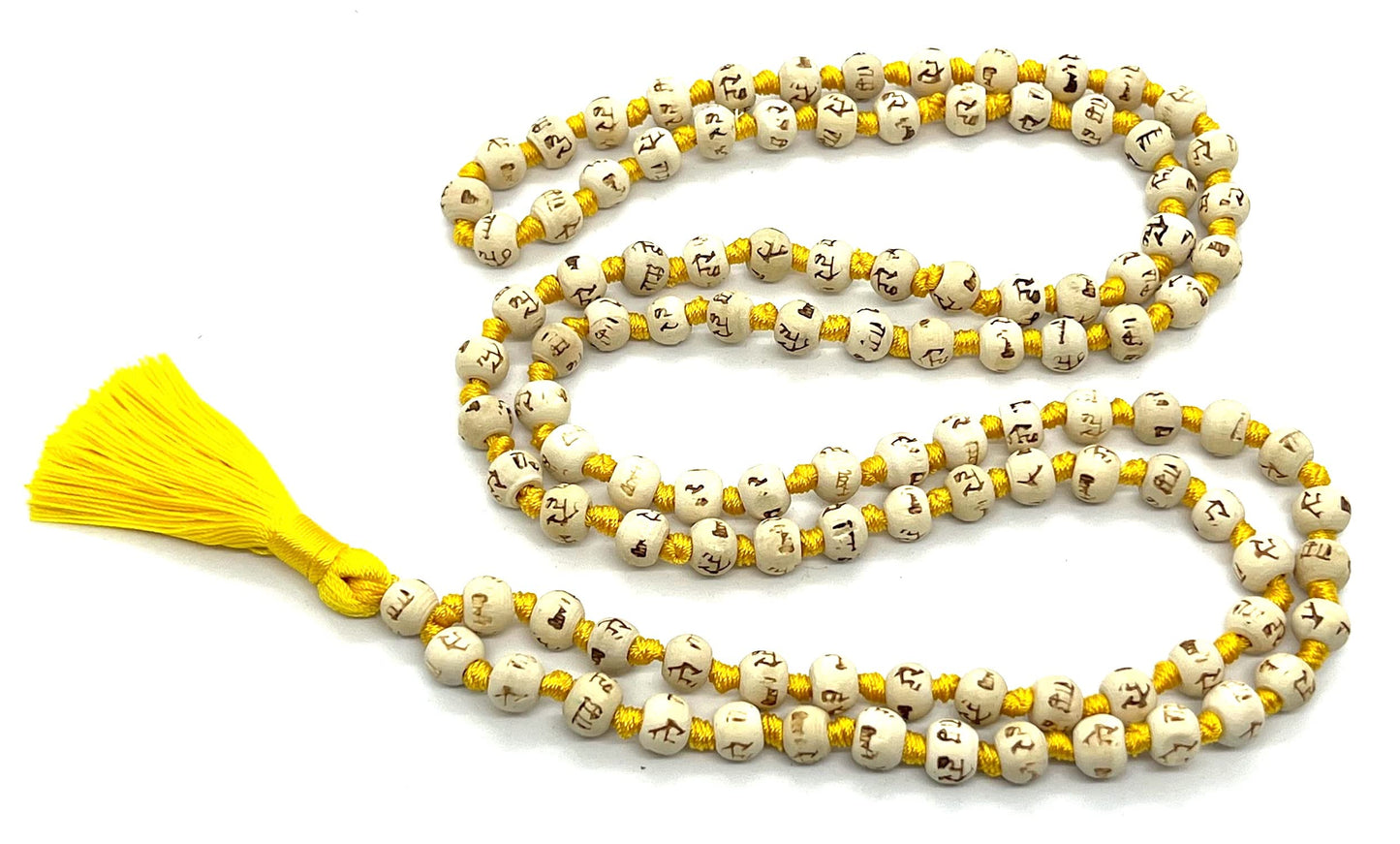 Handmade Tulsi Mala Beads Necklace – 8mm Beads with "Ram" Inscription – Multicolor Options – Chakra Balancing & Zodiac Birthstones – Meditation Jewelry