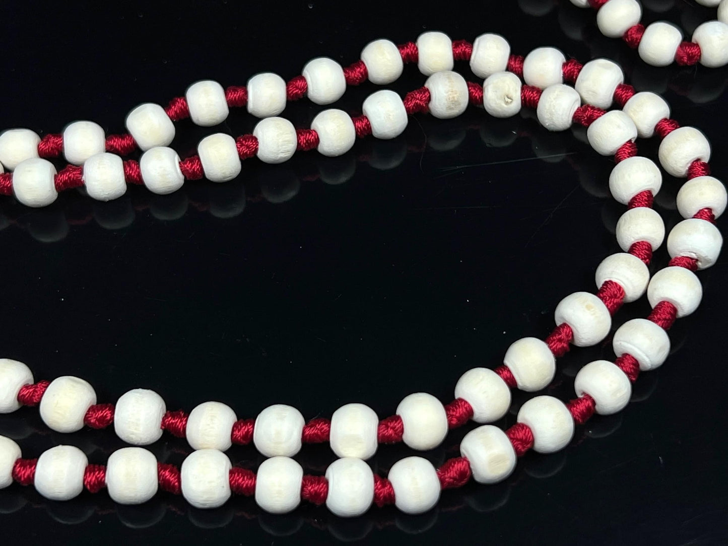 Hand-Knotted Tulsi Mala Beads Necklace – Natural & Ethically Sourced - 8mm 108 Beads – 7 Chakra Colors – Chakra Balancing & All Zodiac Birthstones – Spiritual Jewelry