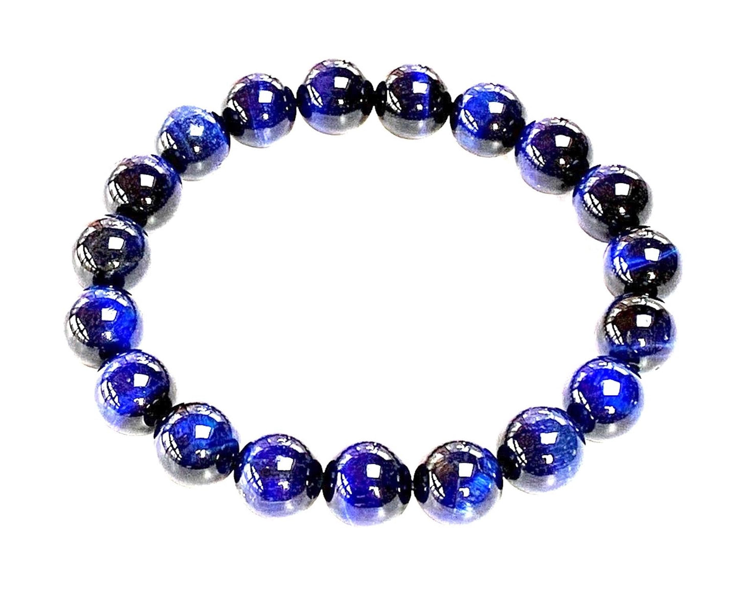 Tiger's Eye Stretch Bracelet – 8mm Beads – Multicolor Options – Solar Plexus Chakra & Zodiac Birthstones – Wrist Sizes 6-9 Inches