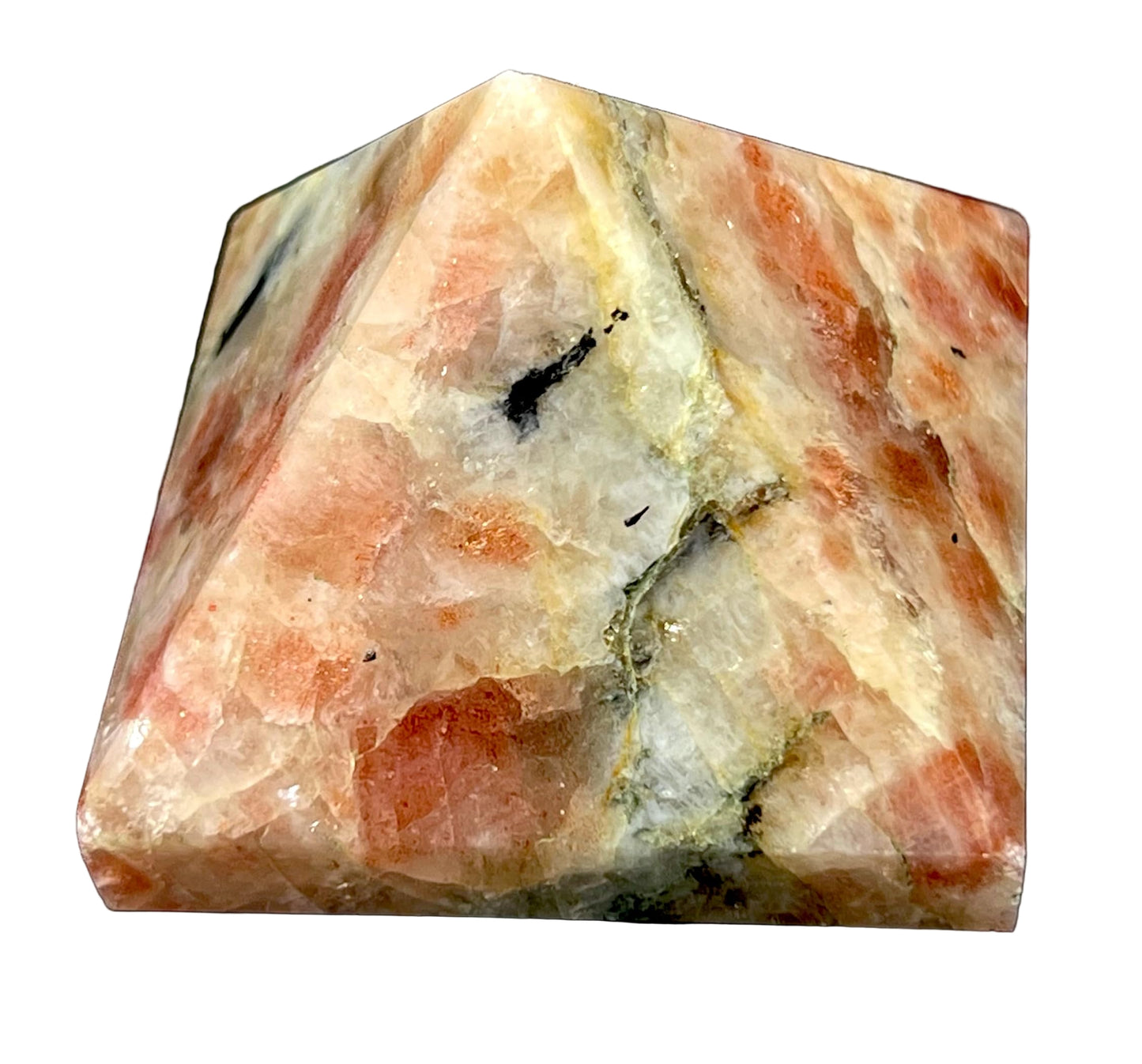 Sunstone Crystal Pyramid | 2-Inch Stone of Radiance | TATTVA Collection