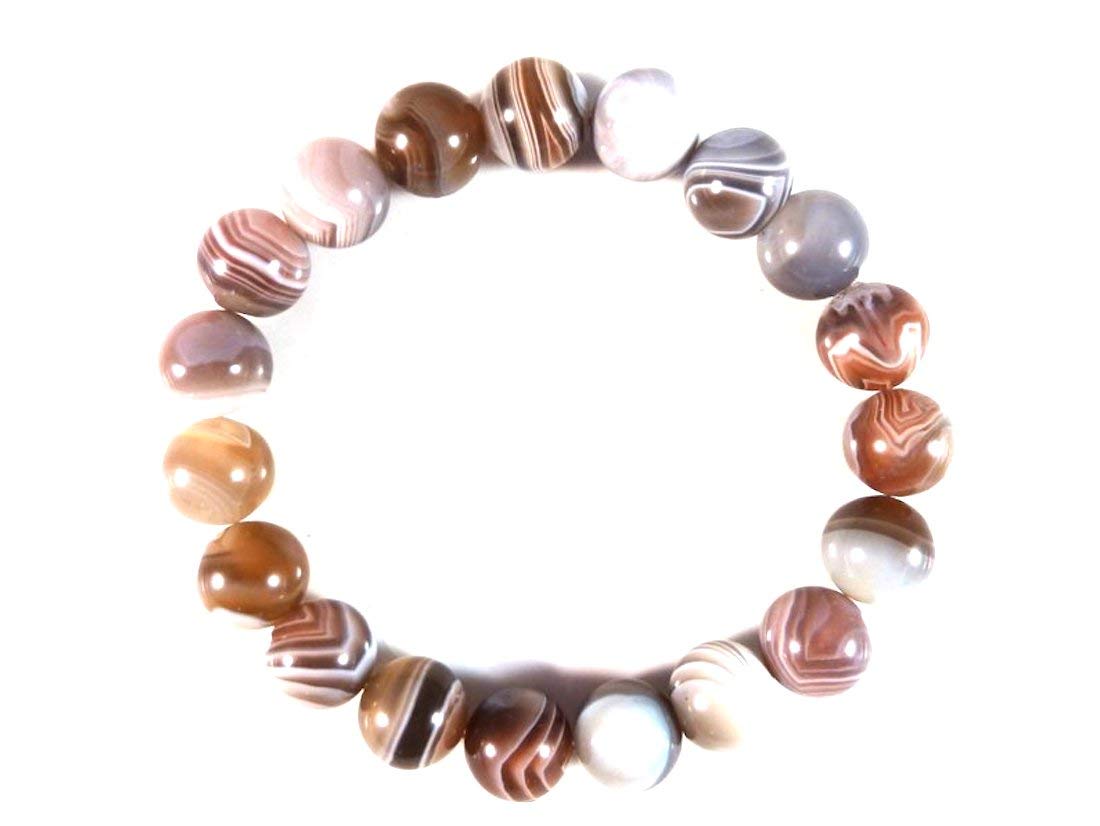 Botswana Agate Stretch Bracelet – Gemini Birthstone Bracelet – Root Chakra