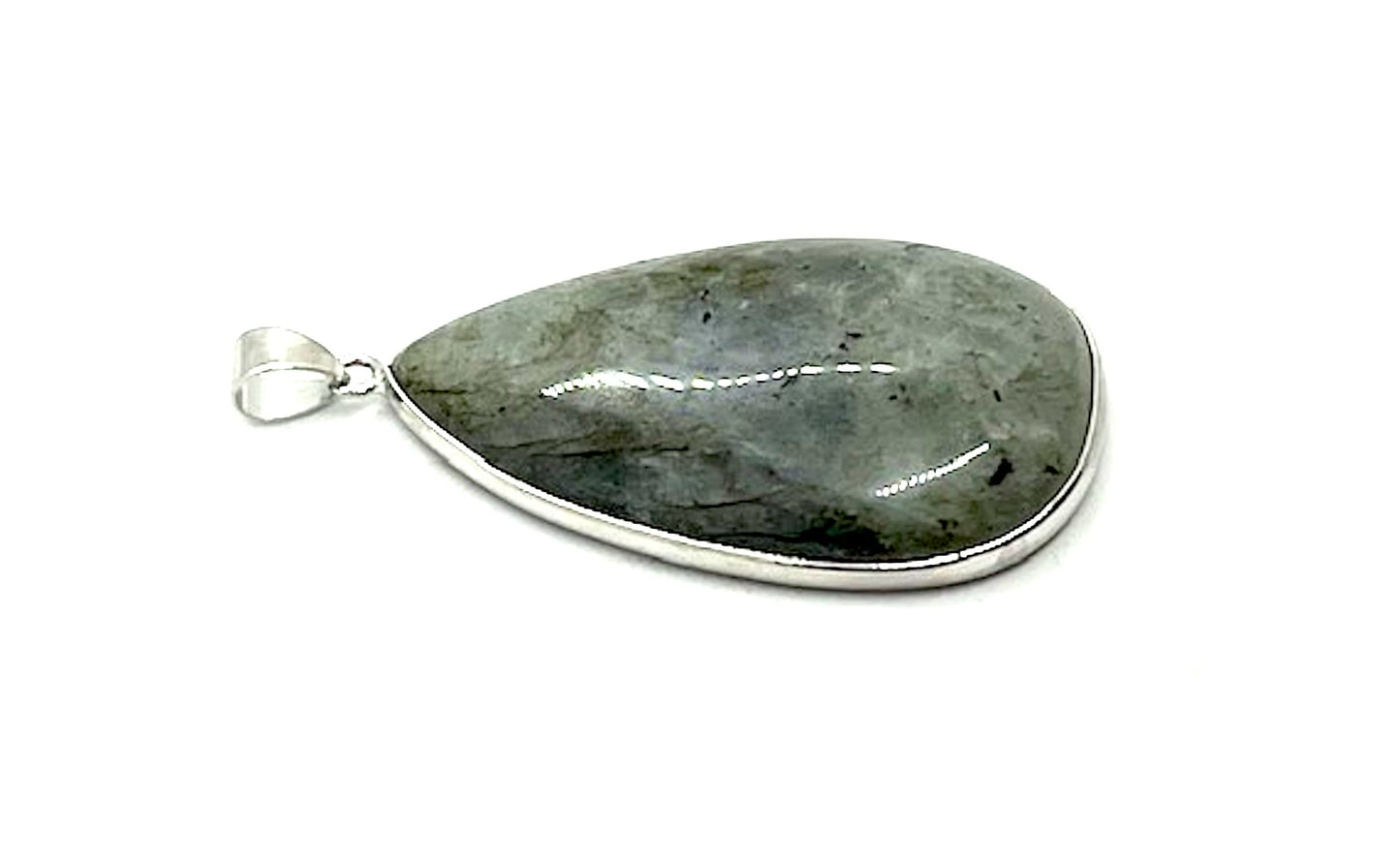 Mystic Labradorite Pear Pendant | Third Eye Chakra | Sagittarius Birthstone | Approx. 1.75 Inches