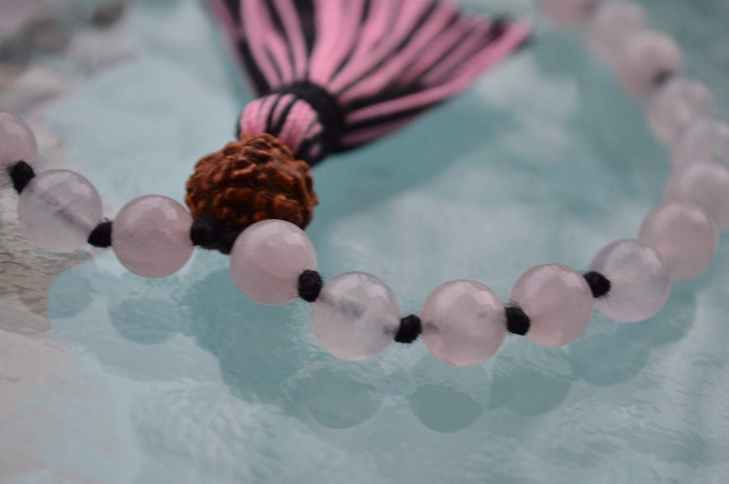 Rose Quartz Pocket Mala | 27 Beads for Love & Healing | ANKURA Collection