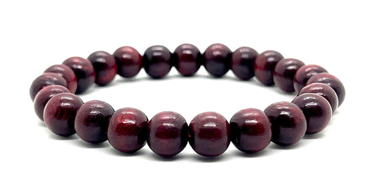 Rosewood Stretch Bracelet | 10mm Beads | ARANYA Collection