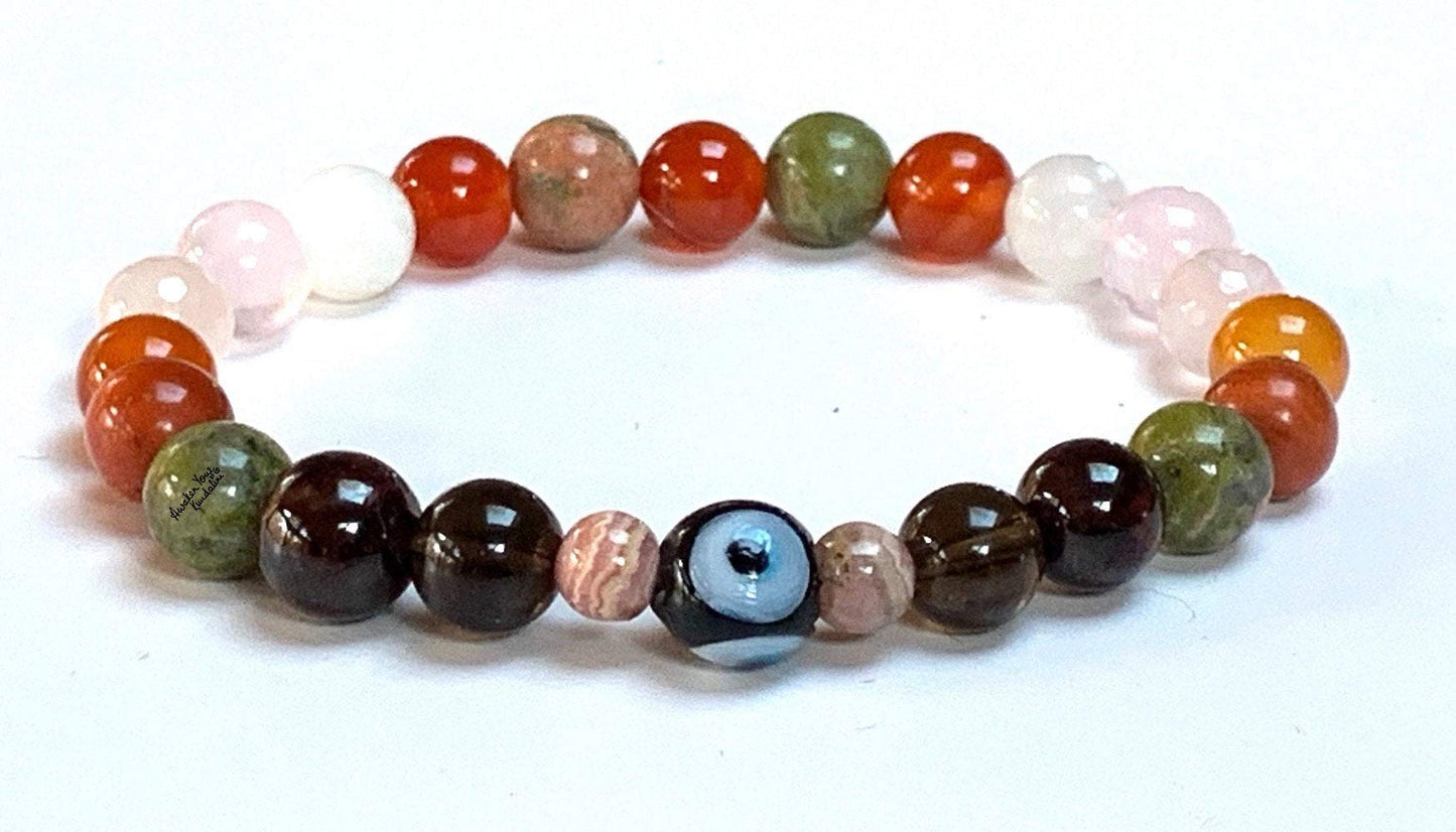 Fertility Support Stretch Bracelet | Crystals for Balance & Well-Being | AYK