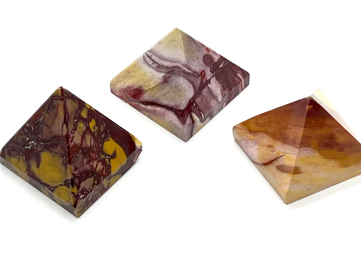 Mookaite Crystal Pyramid | 2-Inch Stability & Vitality Stone | TATTVA Collection