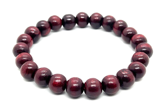 Rosewood Stretch Bracelet | 10mm Beads | ARANYA Collection