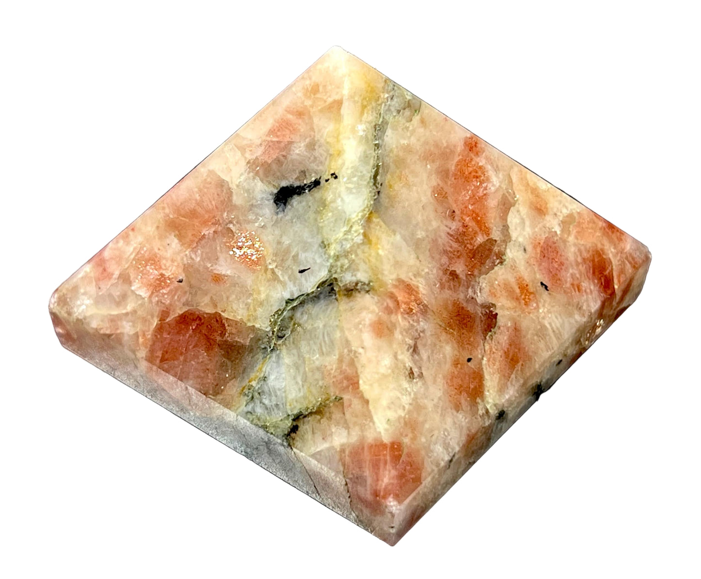 Sunstone Crystal Pyramid | 2-Inch Stone of Radiance | TATTVA Collection