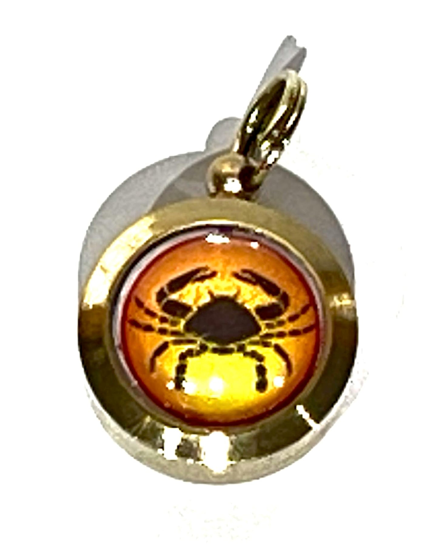 Zodiac Constellation Pendant Necklace - Sun Sign Amulet - Rashi Yantra Pendant - 3/4 Inch Brass Pendant with Zodiac Yantra