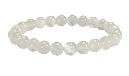 Cleanse & Uplift: Selenite Stretch Bracelet (10mm Beads) - Taurus & Gemini Birthstone & Crown Chakra Harmony