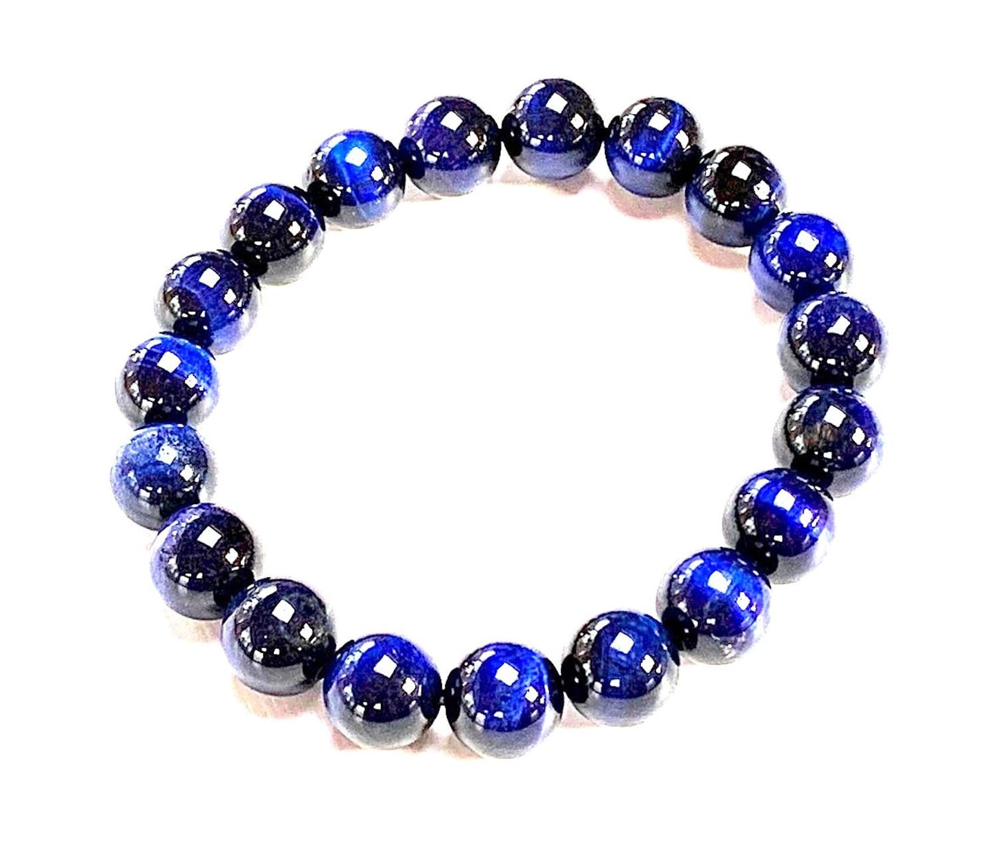 Tiger's Eye Stretch Bracelet – 8mm Beads – Multicolor Options – Solar Plexus Chakra & Zodiac Birthstones – Wrist Sizes 6-9 Inches