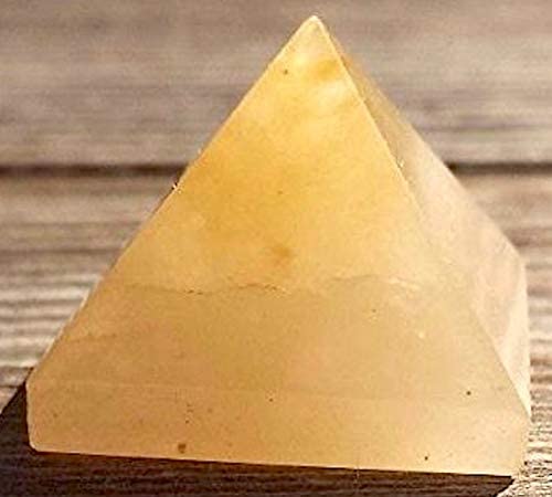 Yellow Aventurine Crystal Pyramid | 2-Inch Prosperity Stone | AERIS & TATTVA Collection