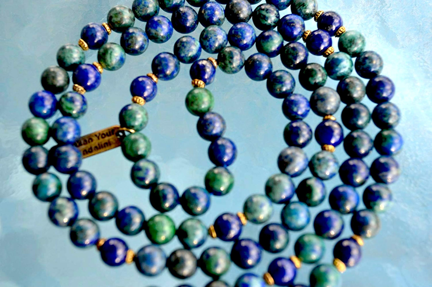 Azurite Mala Necklace | Third Eye - Ajna Chakra | CELESTA Collection