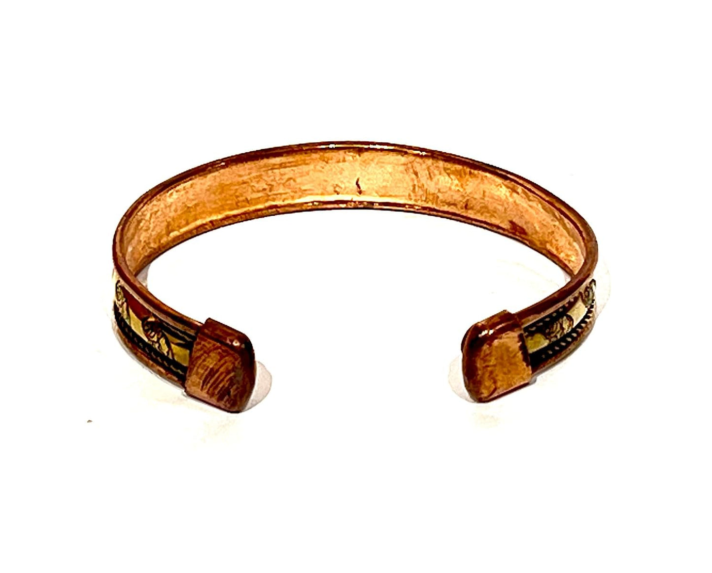 Embrace Bold Style: Handmade Adjustable Copper Cuff Bangle Bracelet - Unisex Elegant Piece