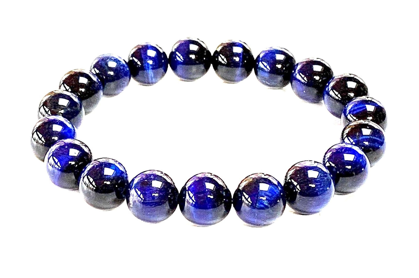 Tiger's Eye Stretch Bracelet – 8mm Beads – Multicolor Options – Solar Plexus Chakra & Zodiac Birthstones – Wrist Sizes 6-9 Inches