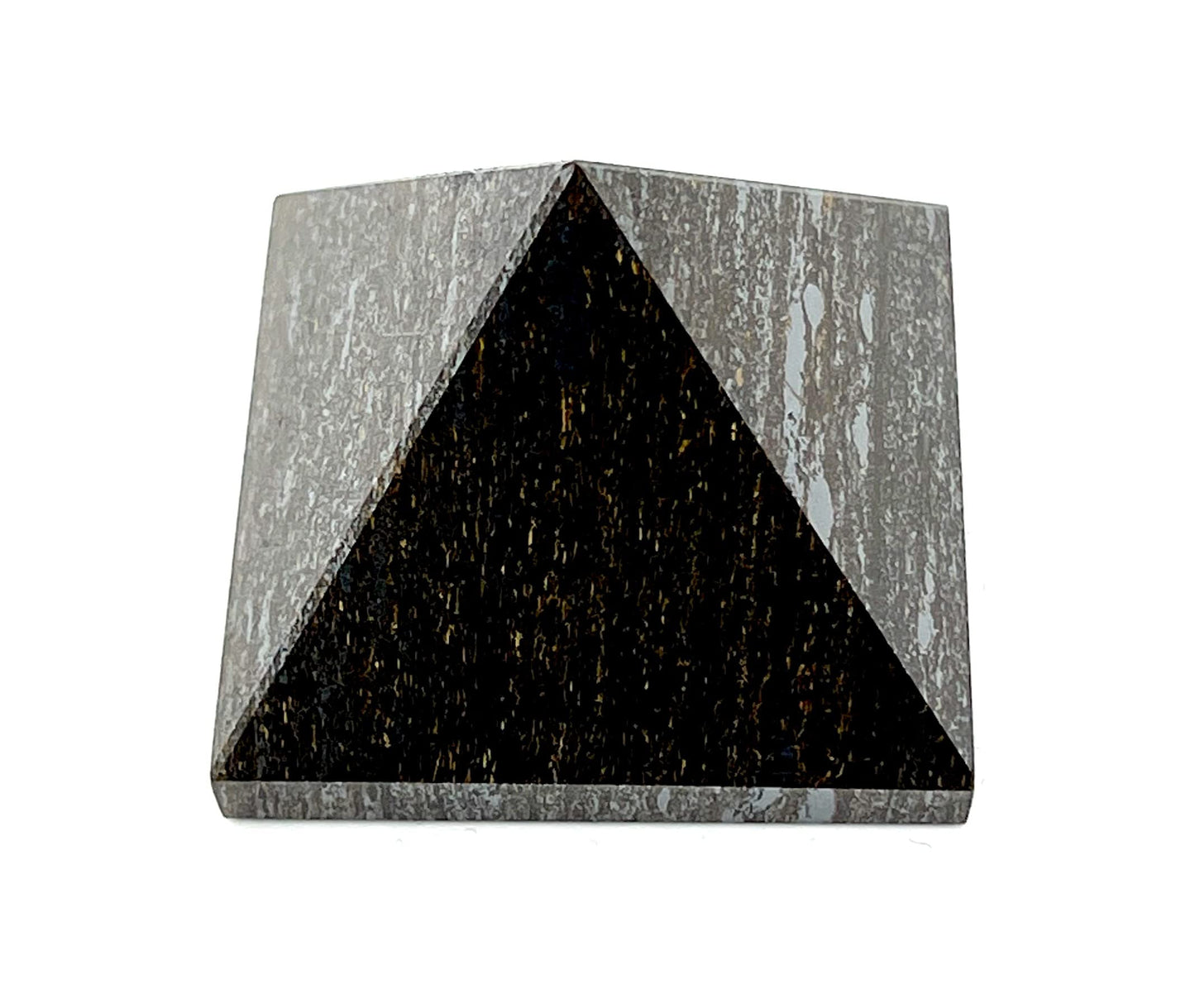 Bronzite Crystal Pyramid | 2-Inch Grounding Stone | TATTVA Collection
