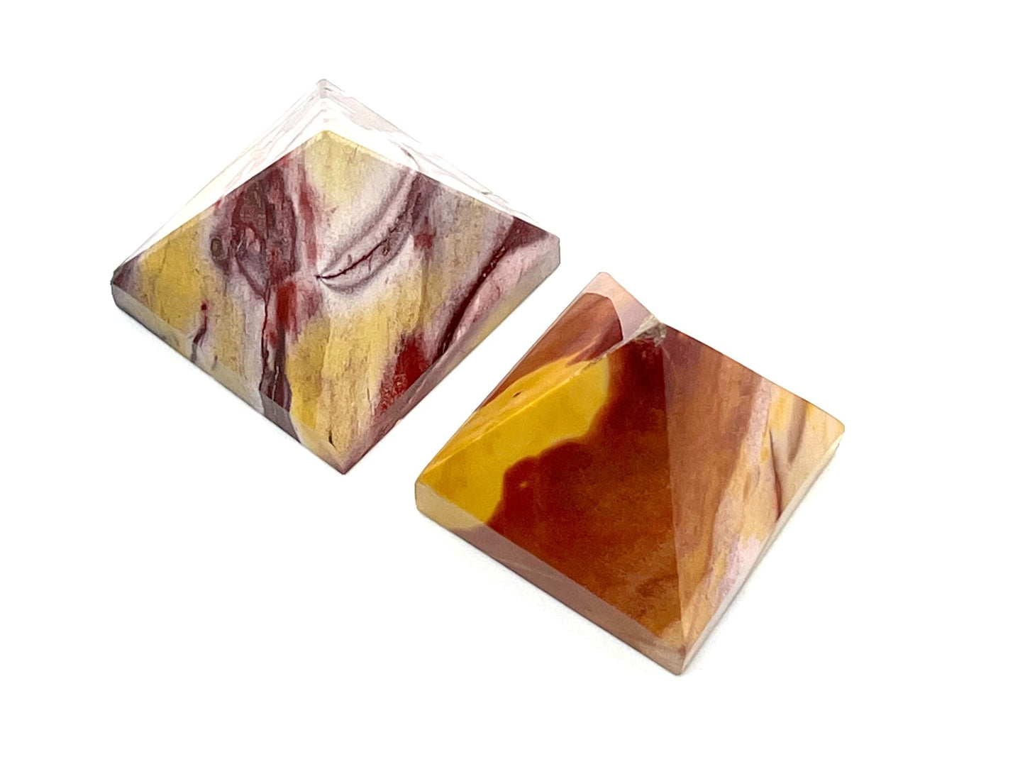 Mookaite Crystal Pyramid | 2-Inch Stability & Vitality Stone | TATTVA Collection