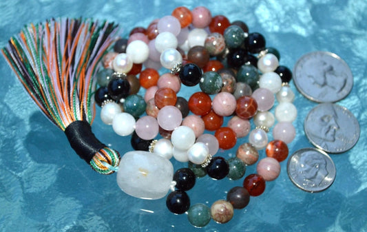 Ultimate Cancer Zodiac Mala Necklace | 108 Beads | ASTRA Collection