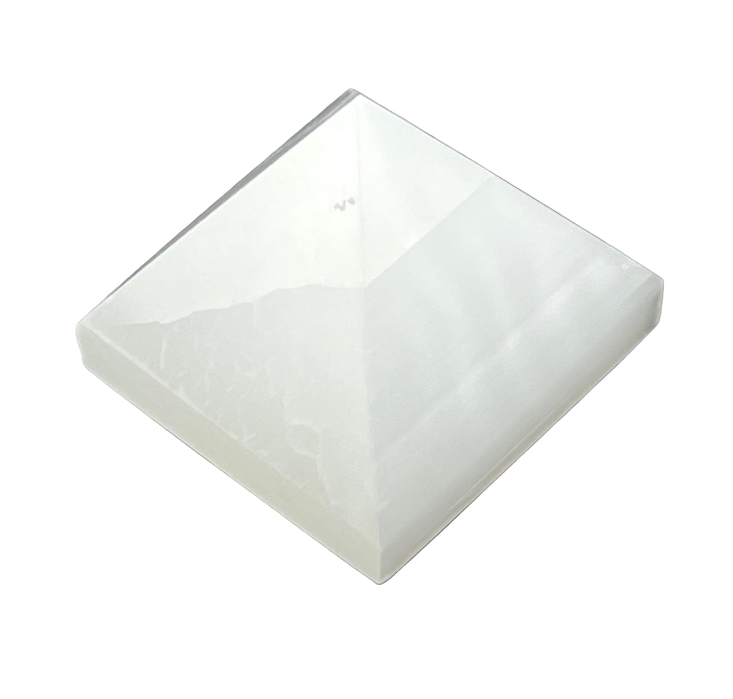 White Selenite pyramid approx 2 inches