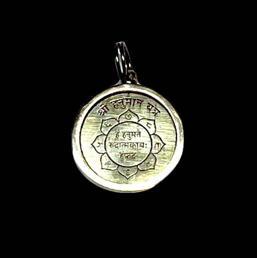 Hanuman Yantra Kavach Locket - Protection, Overcoming Fear, Strength and Courage, Vitality, Resilience and Inner Power - Root Chakra Association