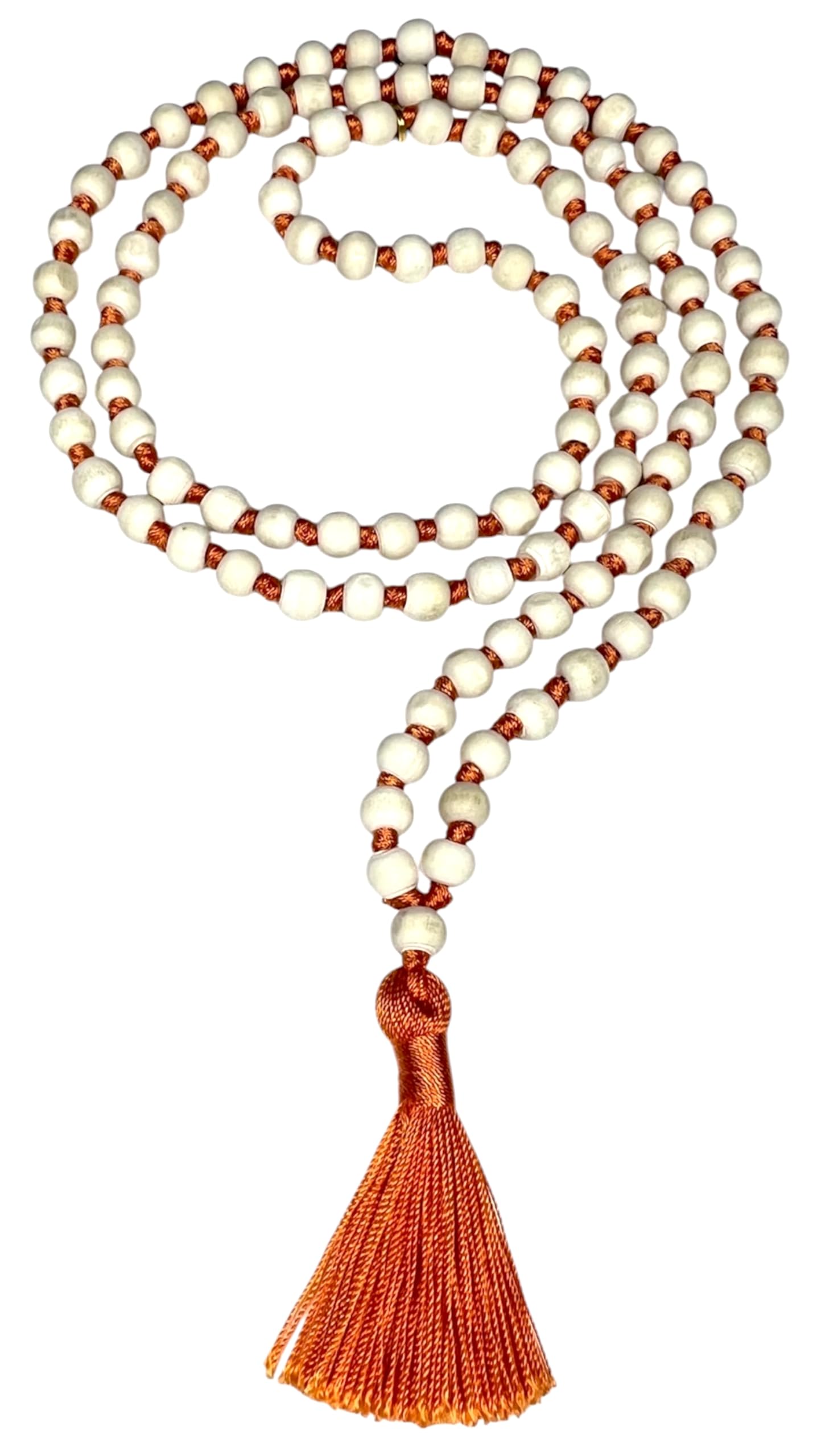 Hand-Knotted Tulsi Mala Beads Necklace – Natural & Ethically Sourced - 8mm 108 Beads – 7 Chakra Colors – Chakra Balancing & All Zodiac Birthstones – Spiritual Jewelry