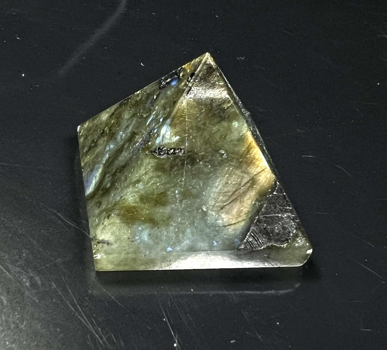 Labradorite Crystal Pyramid | 2-Inch Intuition Stone | TATTVA Collection