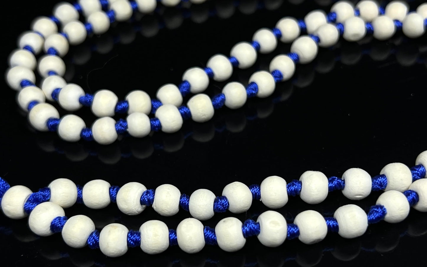 Hand-Knotted Tulsi Mala Beads Necklace – Natural & Ethically Sourced - 8mm 108 Beads – 7 Chakra Colors – Chakra Balancing & All Zodiac Birthstones – Spiritual Jewelry