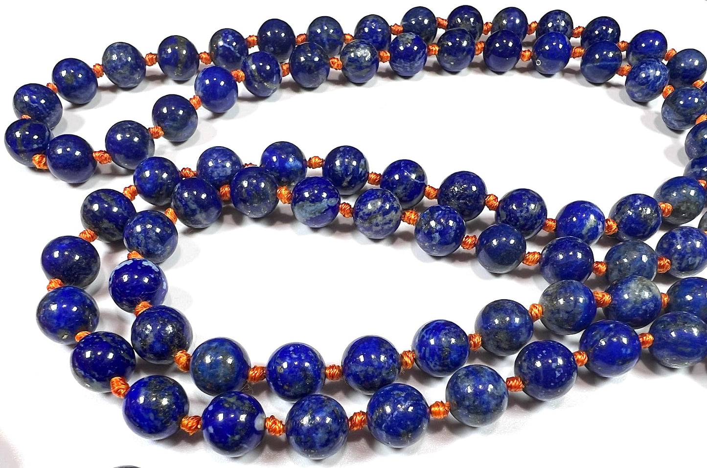 Lapis Lazuli Mala Necklace, 6mm 108 Beads, December Birthstone, Sagittarius Gemstone, Throat Chakra, Unleash Your Inner Wisdom