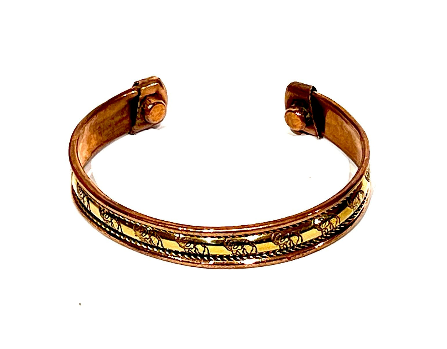 Embrace Bold Style: Handmade Adjustable Copper Cuff Bangle Bracelet - Unisex Elegant Piece